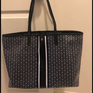 Tory Burch large Gemini Link Coated Canvas Tote